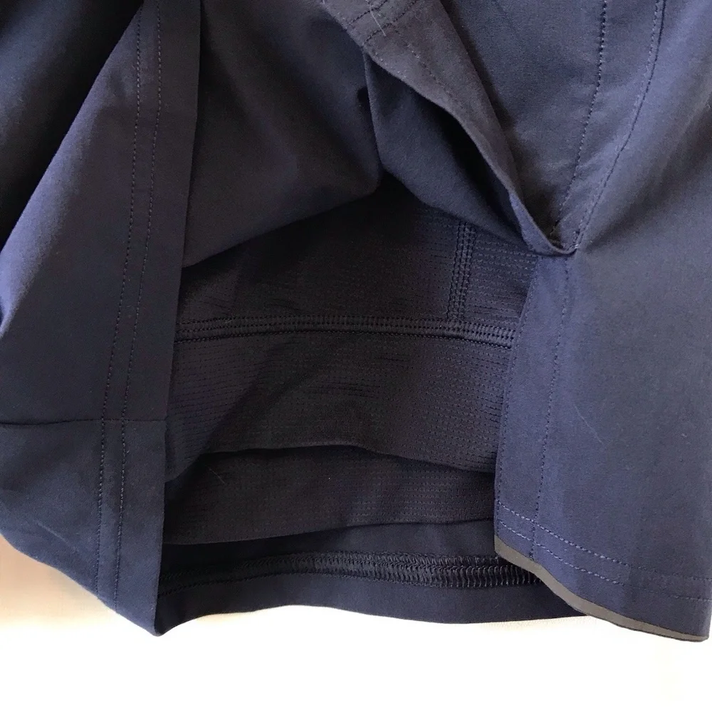 Rhone Shorts Mens L Linerless Navy Blue Stretch Workout Running Active - Picture 8 of 11